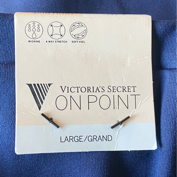 NWT Victoria’s Secret On Point Cloud Rouched Bootcut Leggings in Navy Sz… - Picture 8 of 15